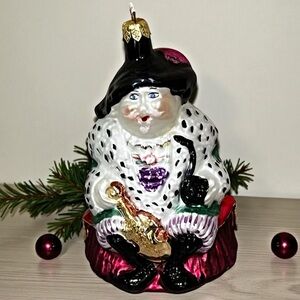 Vintage Taron Old King Cole Christmas Ornament Blown Glass Poland